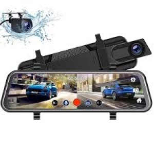 Pasqyrë Inteligjente W10 me Dy Kamera – Full HD, Night Vision & Ekran Prekje