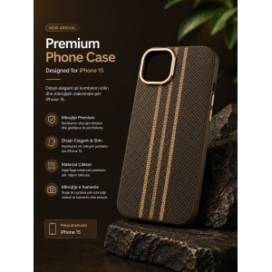 Royal Gold Premium Case for iPhone 15 ✨