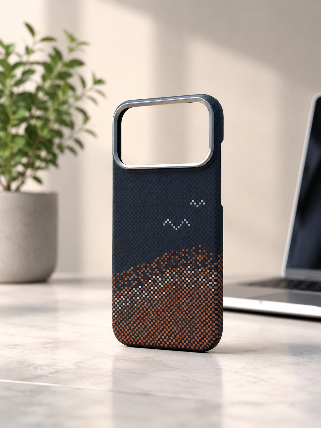 MIDNIGHT PIXEL-17 PRO MAX CASE