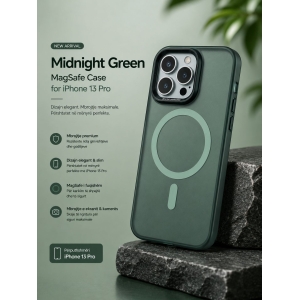 Kellef Midnight Green Premium MagSafe Protective Case for iPhone 13 Pro